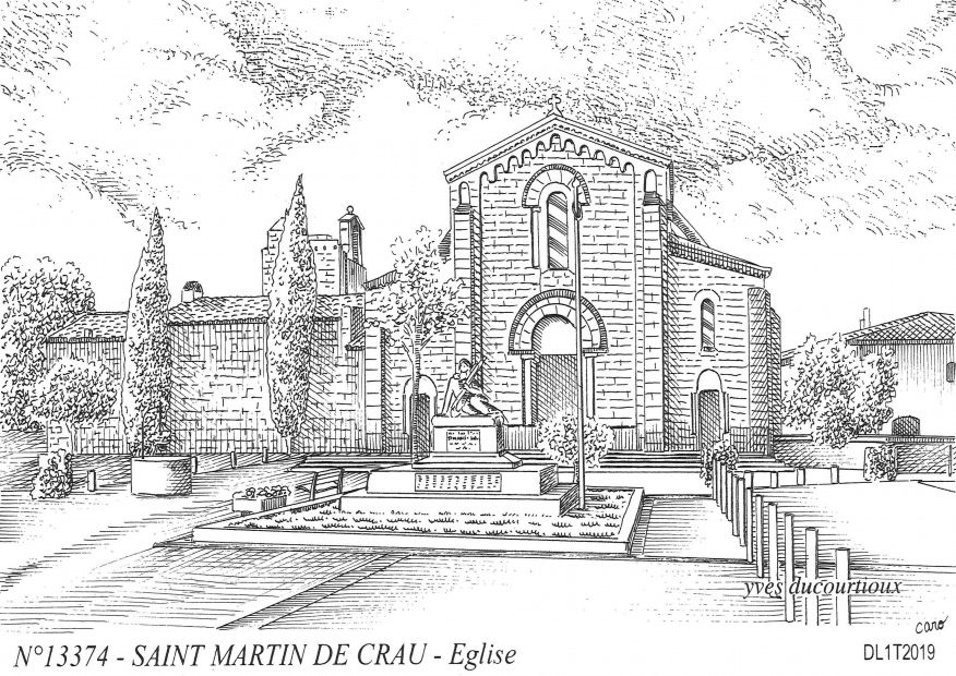 N 13374 - ST MARTIN DE CRAU - église